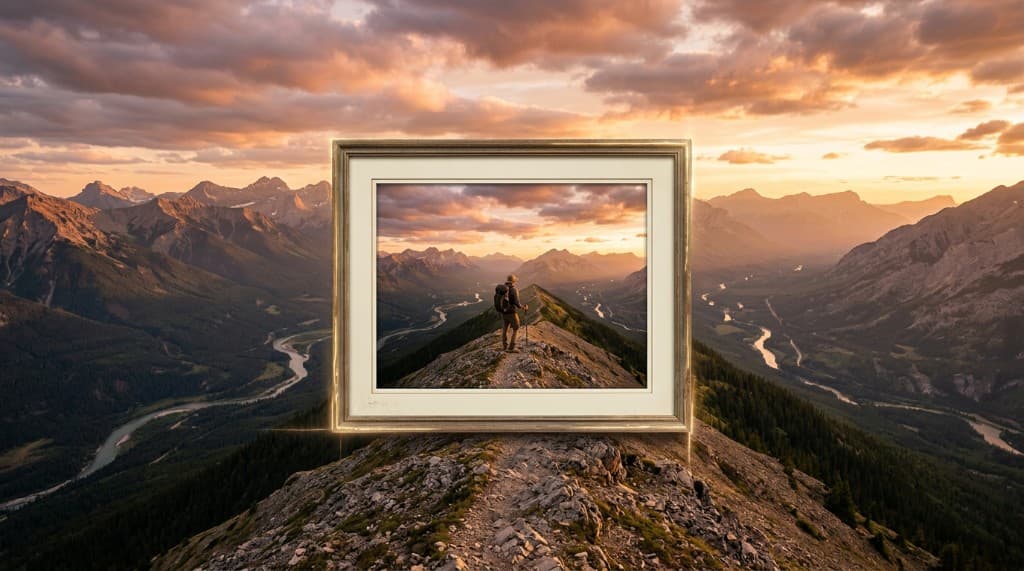 Outpainting expand frame example